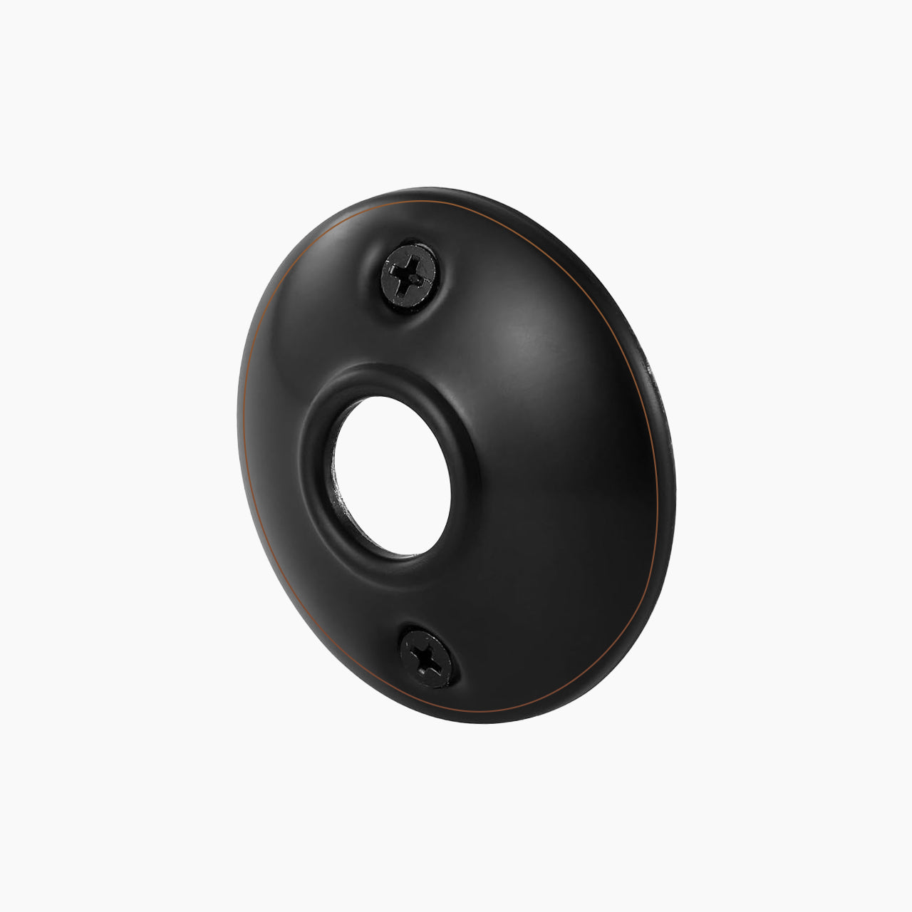 SENY Round Door Knob Backplate Rosettes – Decorative Metal Replacement Plates for Interior Doors (2 Pack)