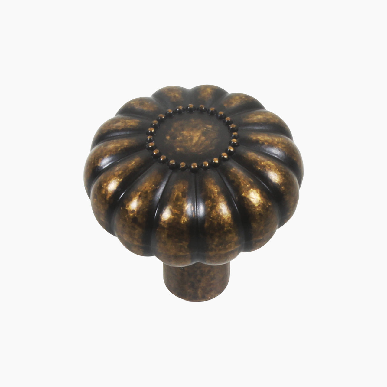 SENY Vintage Pumpkin Cabinet Knobs – Solid Metal Drawer Knobs for Kitchen, Bathroom & Furniture (4 Pack)