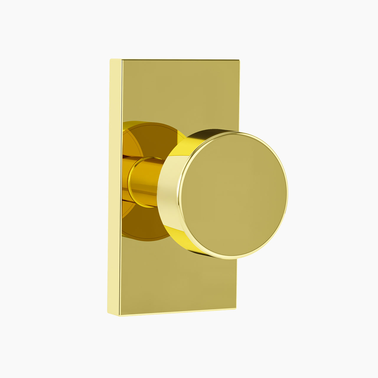 emtek round knob square rosette-dummy