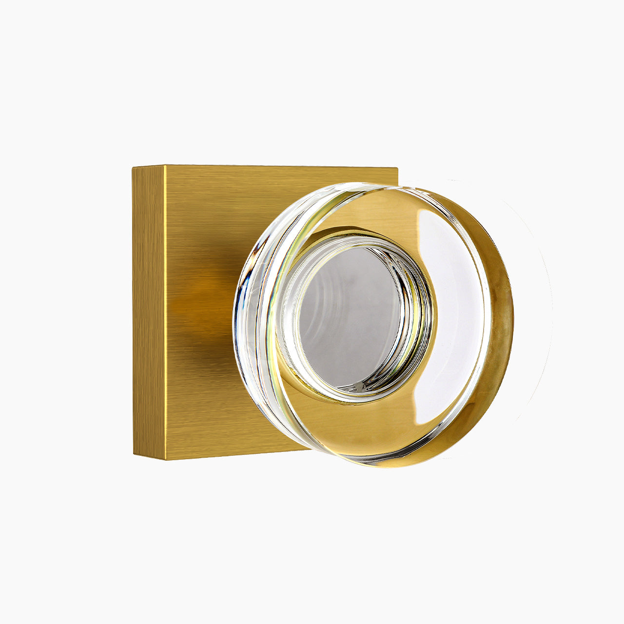 glass door knobs interior antique brass passage SENY