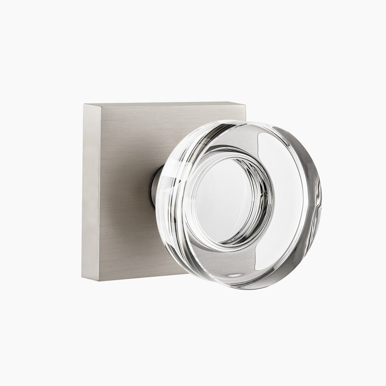 glass door knobs interior satin nickel passage SENY