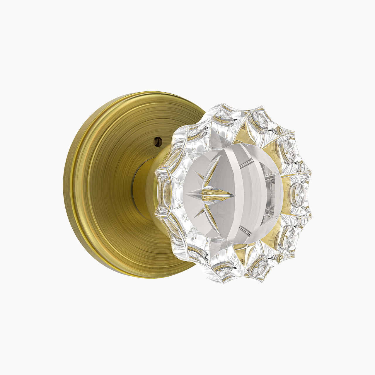 glass door knob passage set_privacy