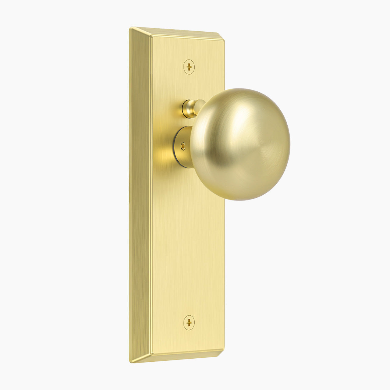 interior door knob with backplate floral design front view SENY