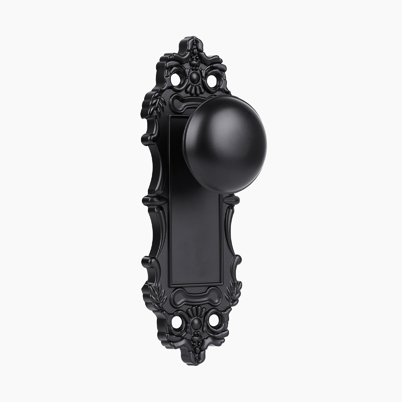 Matte black decorative dummy mortise door lock set, SENY