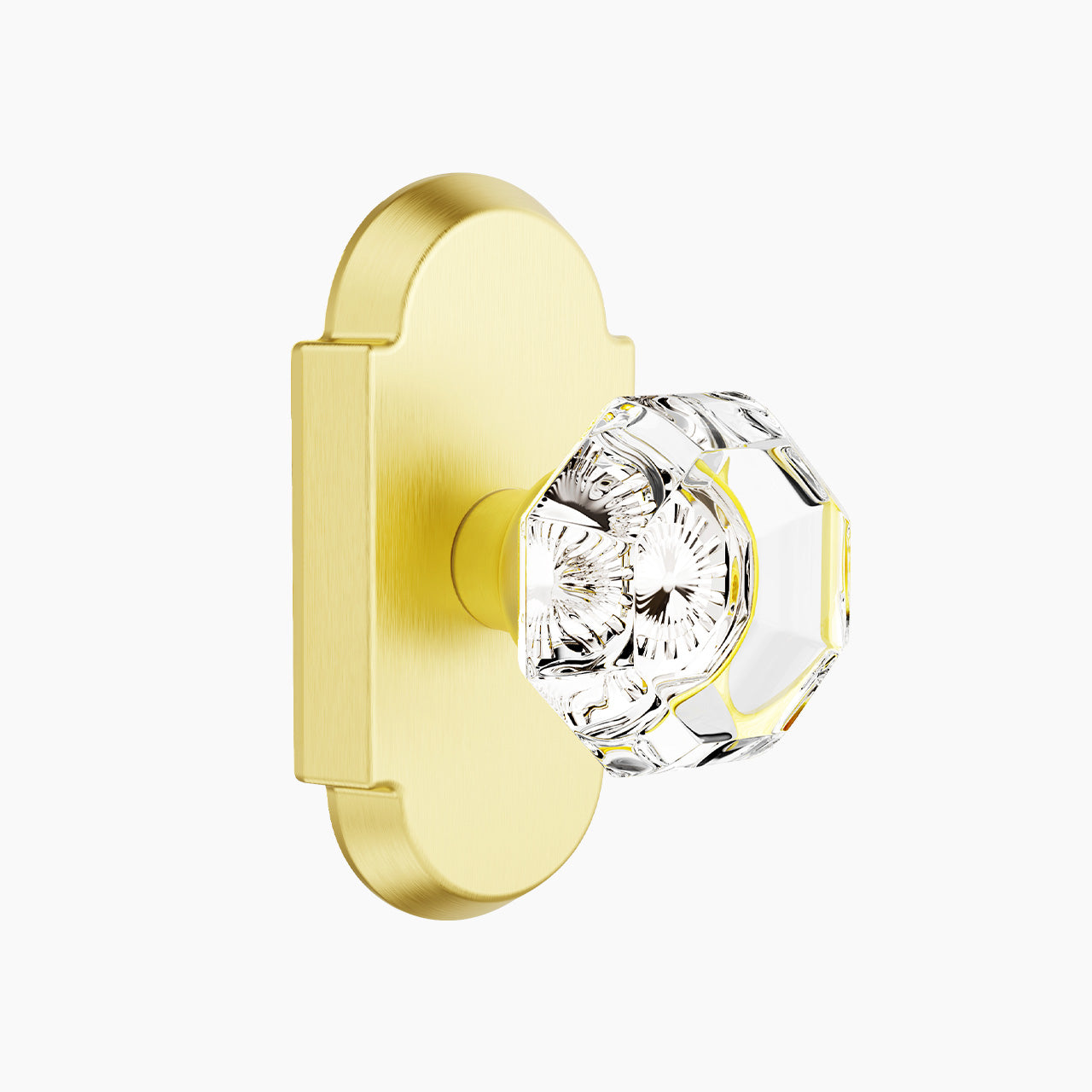 octagon-crystal-door-knob-with-arch-backplate-brushed-gold-passage