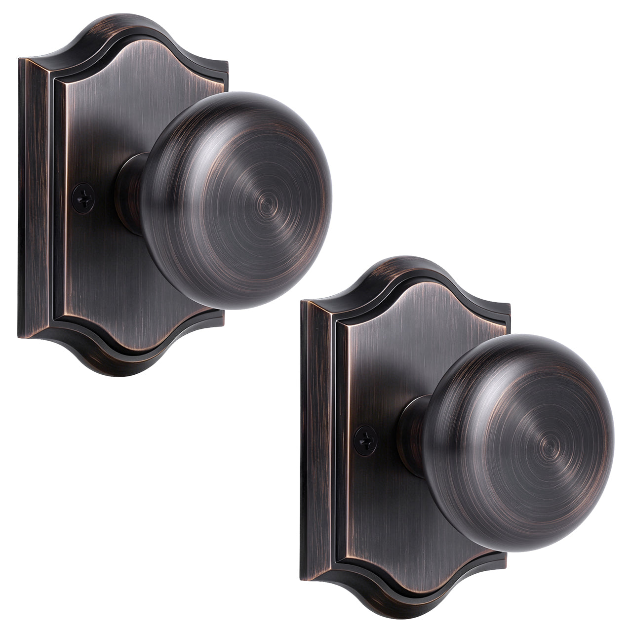 SENY Vintage Interior Door Knobs – Round Door Knobs for Bedroom, Bathroom, Hallway & Closet