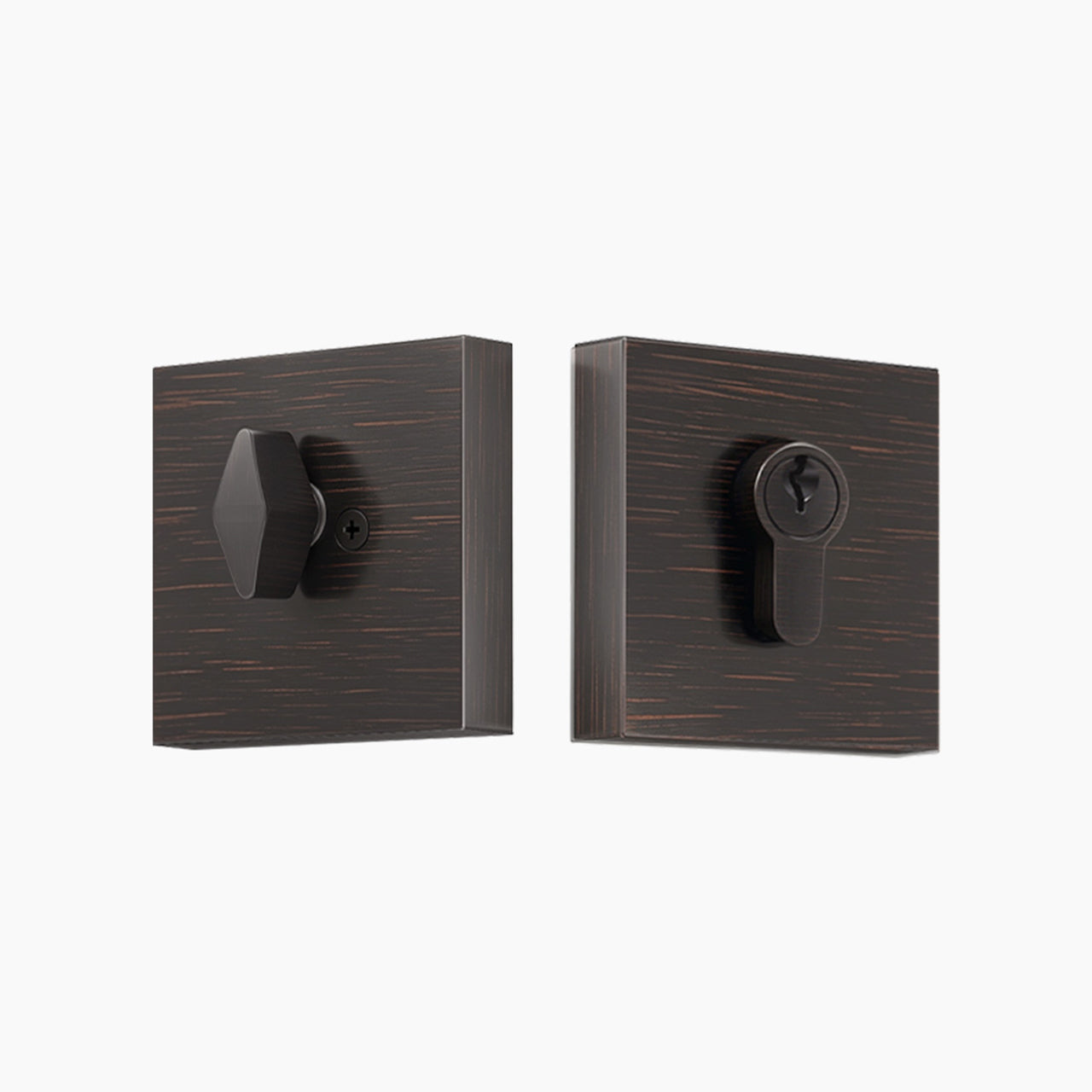 Oil rubbed bronze square deadbolt lock for exterior doors SENY