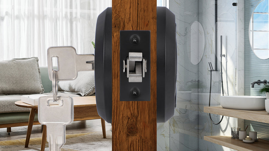 SENY Pocket Door Lock with Key – Round Sliding Pocket Door Lock with Flush Pulls applicable scenario