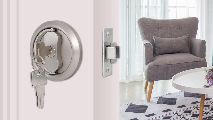 SENY Pocket Door Lock with Key – Round Sliding Pocket Door Lock with Flush Pulls applicable scenario
