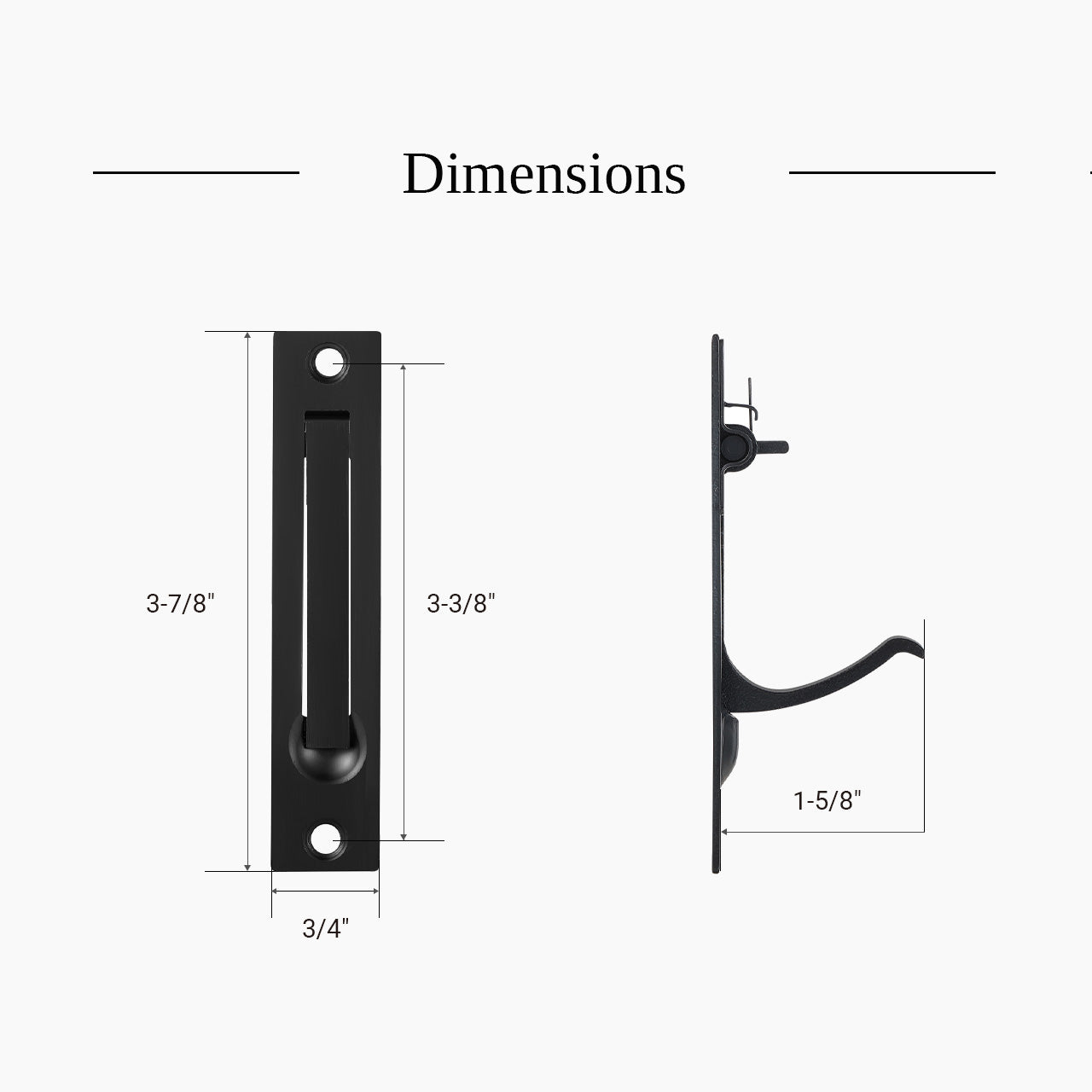 Recessed sliding door edge pull dimensions and fit details SENY