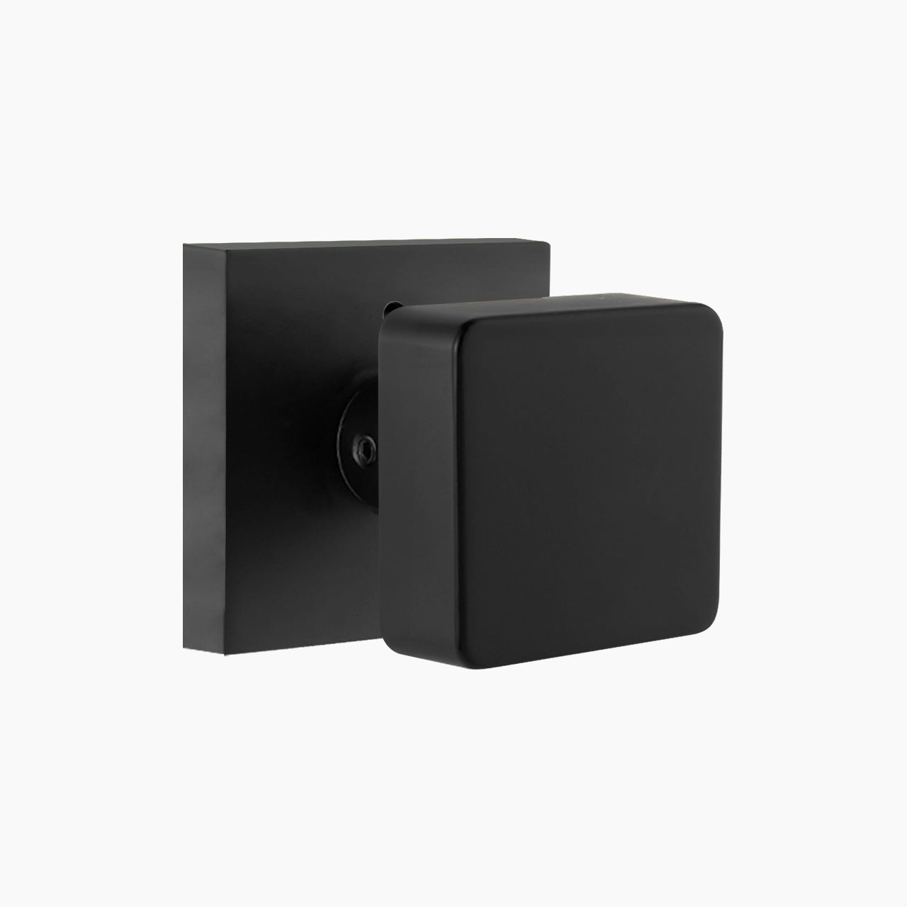 Square door knobs matte black privacy function SENY