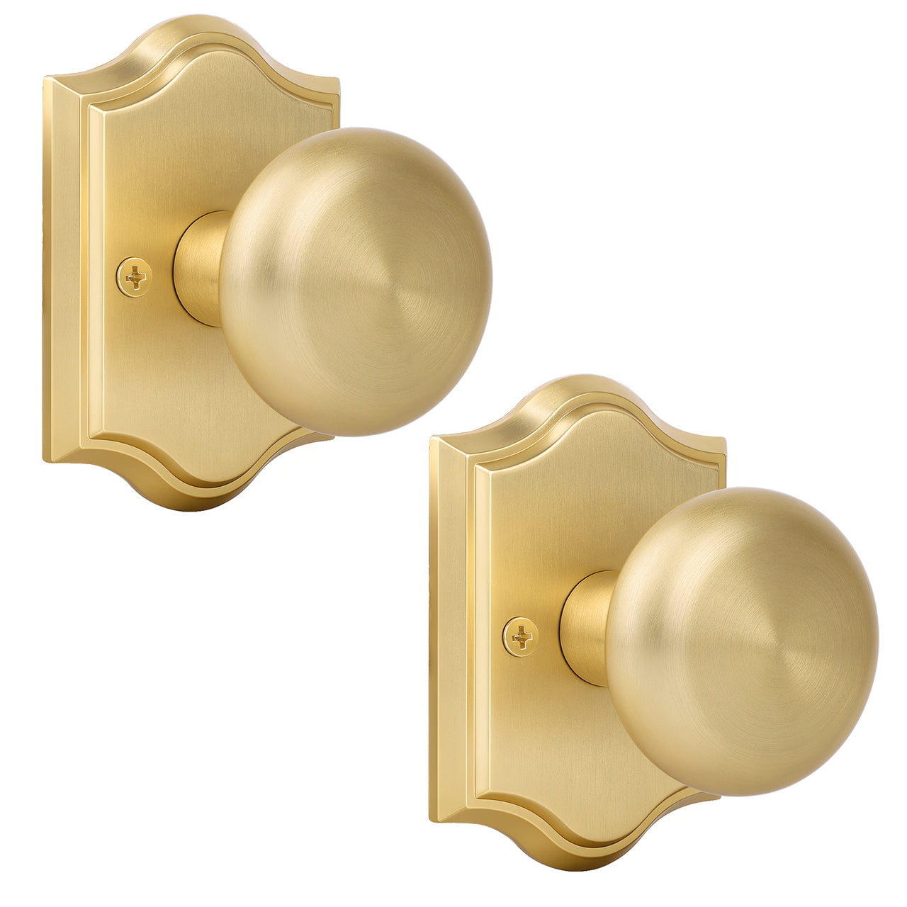 SENY Vintage Interior Door Knobs – Round Door Knobs for Bedroom, Bathroom, Hallway & Closet