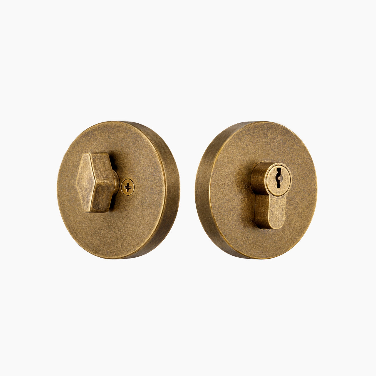 SENY Round Deadbolt Lock – Classic Single Cylinder Keyed Entry Deadbolt