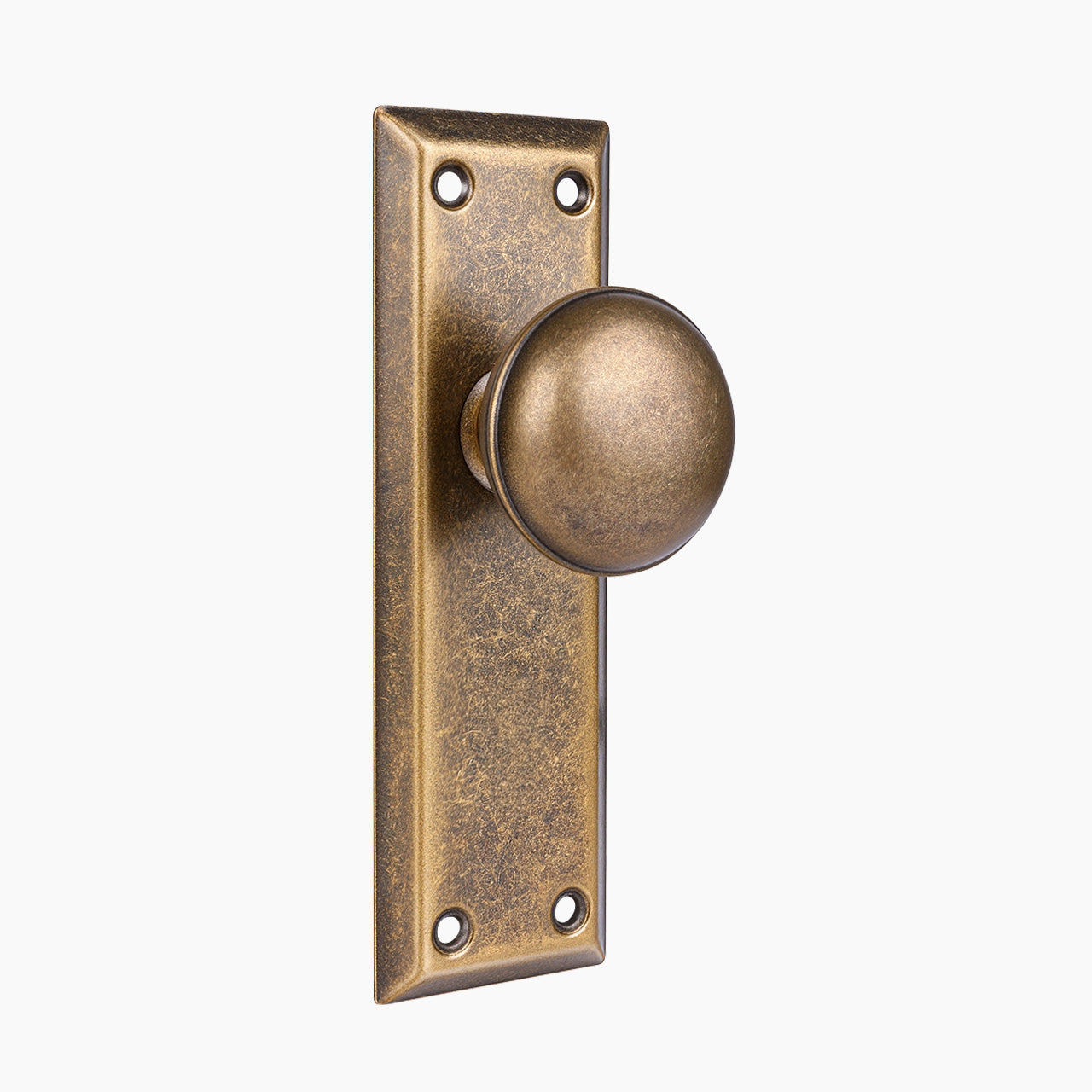 Vintage brass decorative dummy mortise lock set for exterior doors, SENY