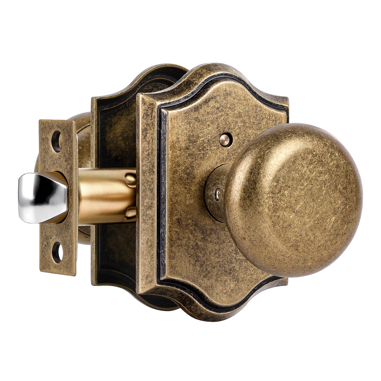 SENY Vintage Interior Door Knobs – Round Door Knobs for Bedroom, Bathroom, Hallway & Closet