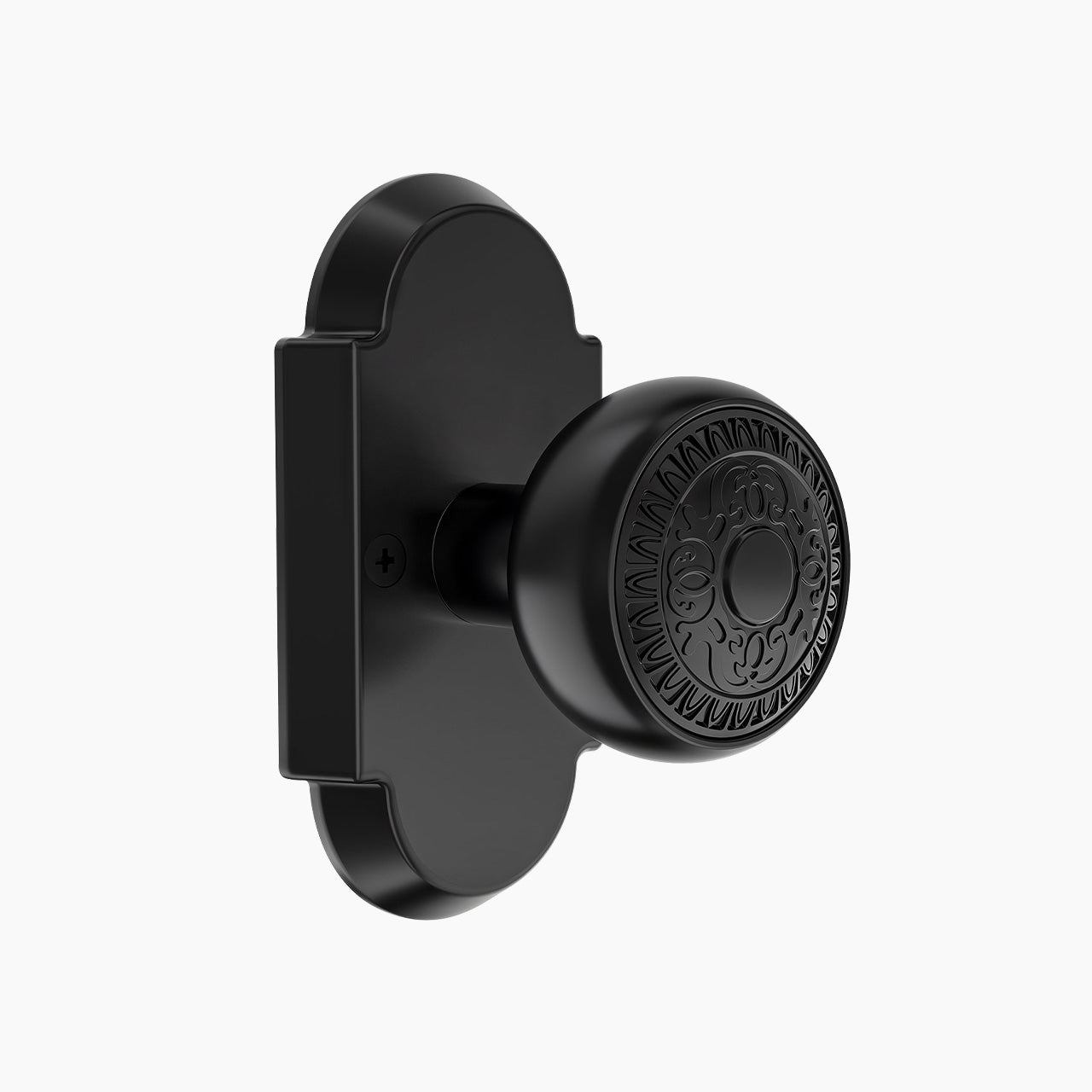 vintage door knobs with backplate matte black dummy function SENY
