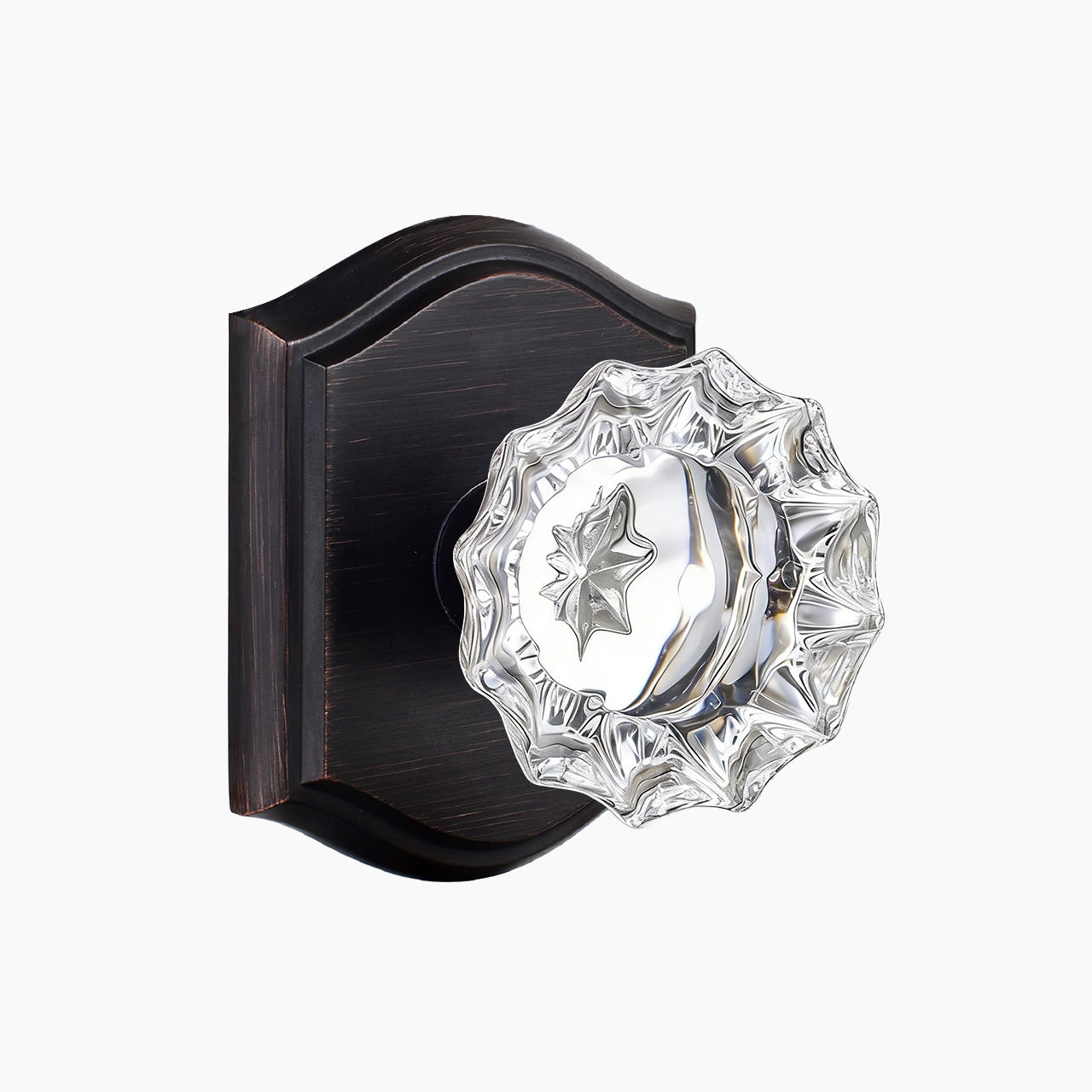 SENY vintage glass door knobs oil rubbed bronze passage function