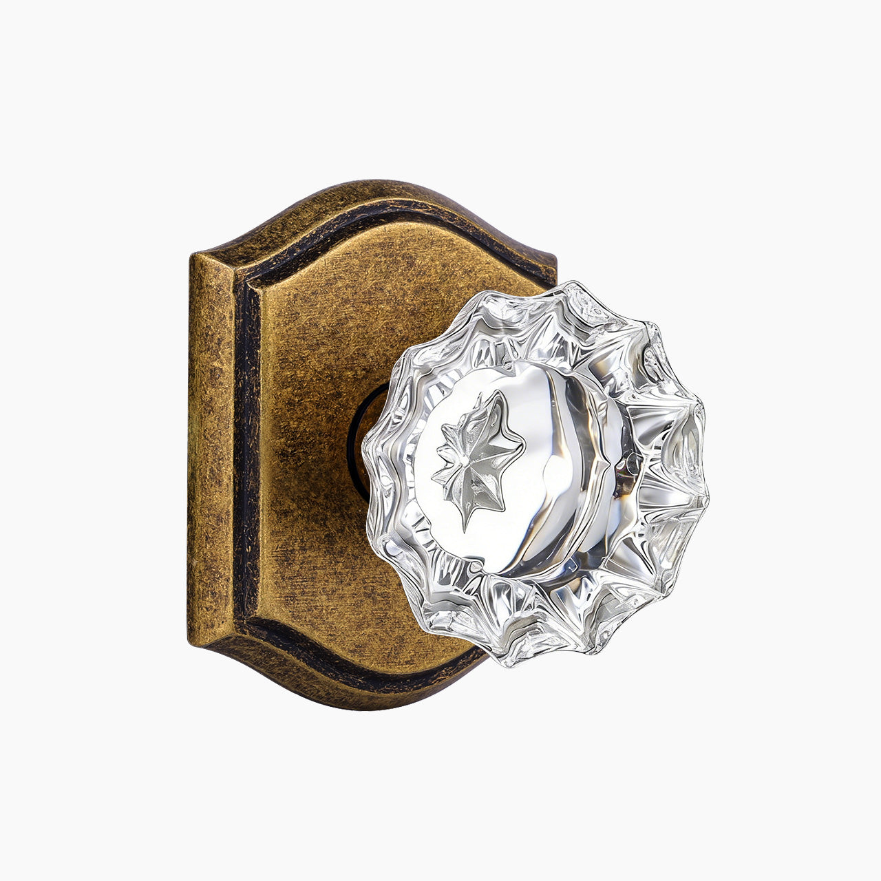 SENY vintage glass door knobs vintage brass passage function